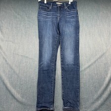 Levi's 311 Women's Jeans Size 29x32 Blue Denim Stretch Dark Wash Shaping Skinny