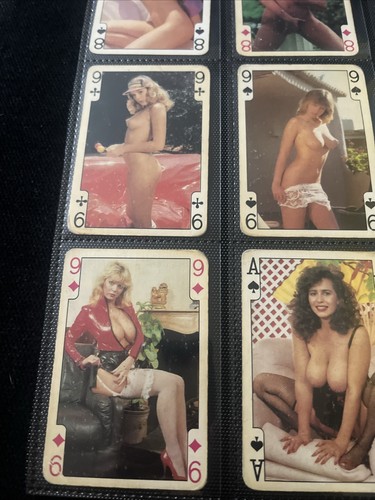 Vintage Glamour Playing 18 Cards - 1970’s In Collector Plastic Sleeve - Picture 11 of 14