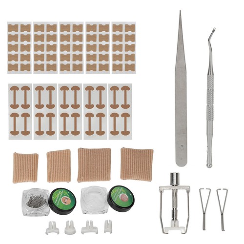 Eingewachsene Zehennägel Set, Behandlung Nagelspange Fußnägel, Gebogen Zehennage - Picture 20 of 20