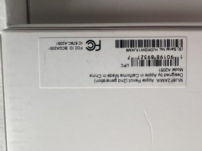Apple Pencil 2nd Generation - Weiß (MU8F2AM/A) Neu wurde fehlgeliefert