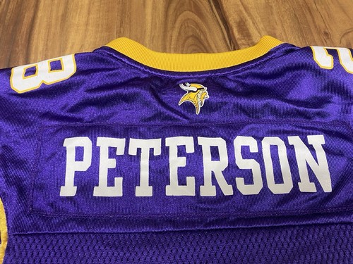 NFL Reebok Minnesota Vikings Adrian Peterson #28 Jersey Youth Small (8) - Picture 10 of 12