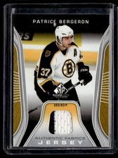 2006-07 Sp gamee used jersey Patrice Bergeron Boston Bruins #AF-PB