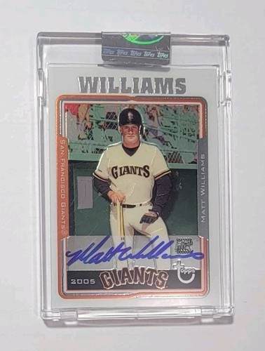 2005 Topps Retired Signature Matt Williams #TA-MW Autograph - Picture 1 of 2