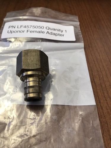Adaptador roscado hembra de latón Uponor ProPEX LF 1/2" PEX x 1/2" NPT (LF4575050) - Imagen 6 de 9