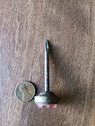 Antique Victorian Threaded Picture Frame Nail Cross - Picture 5 of 5