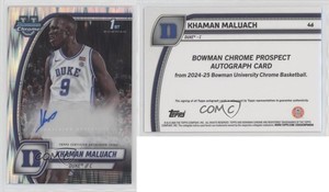 2024-25 Bowman U Chrome Stealth Refractor Auto Khaman Maluach #46 Auto