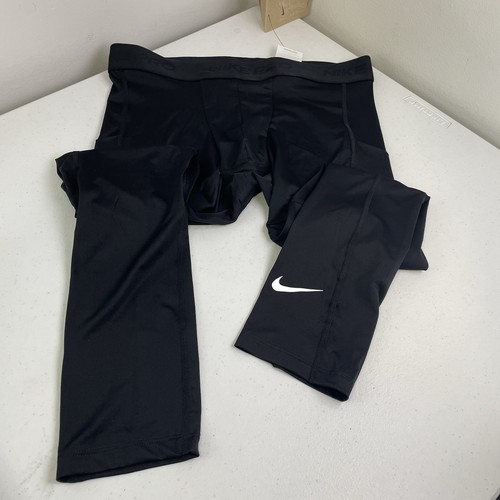 3 Nike Pro Herren Größe Large enge Passform Tights Dri-Fit 3/4 Länge schwarz FB7950-010 - Bild 6 von 8