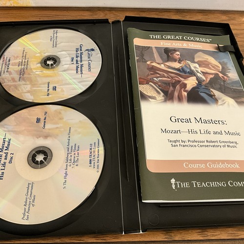 Great Masters: Mozart : His Life and Music by Robert Greenberg DVD & Guidebook - Imagen 3 de 3