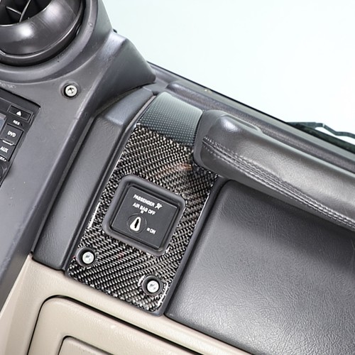 Panel de ajuste interruptor de airbag de fibra de carbono para Hummer H2 2003-2007 - Imagen 9 de 11