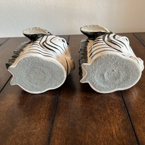 Fermalibri Fitz & Floyd Zebra Head. Dipinto a mano, vintage Alto circa 7", largo 5" - Foto 16 di 16
