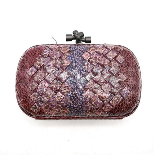 Bolso de Mano Bottega Veneta Nudo Mini Intrecciato Púrpura De JAPÓN - Imagen 2 de 8