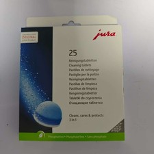 Jura 3-Phase Cleaning Tablets 25045 For All Espresso Machines - 25 Count