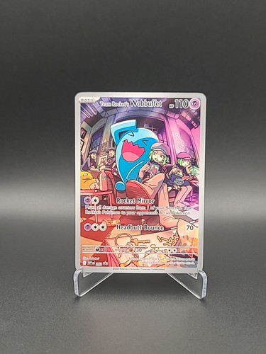 Pokemon Team Rocket’s Wobbuffet 203 Black Star Promo SV10 Destined Rivals TCG NM