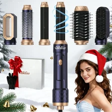 Ukliss Hair Dryer 6 in 1 & Blow Dryer Brush | Controlled Airflow for Effortle...