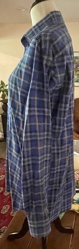 ISAIA Men’s Shirt 16.5 42 Multi Color Plaid Blue Brown 100% Cotton LS - Picture 5 of 15