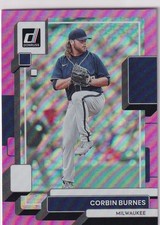 2022 DONRUSS PINK PARALLELS CORBIN BURNES DIAMONDBACKS ORIOLES BREWERS - 987