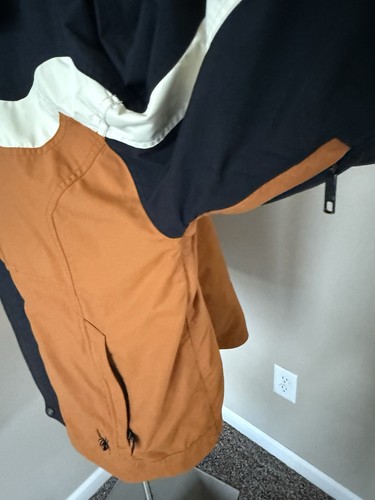VTG Spyder Jacket Mens XXL Errant GII Orange Black AXYS Ski Coat Windproof Hood - Picture 7 of 21