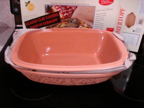 NEU Romertopf Ton Terrakotta Bäcker Bräter 113 mit Deckel Kasserolle Dutch Oven - Bild 4 von 6