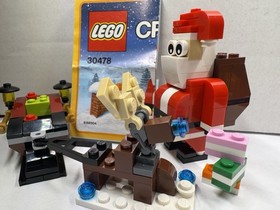 LEGO CREATOR: Jolly Santa # 30478 and Lego Set #40287 Reindeer Sleigh LOT