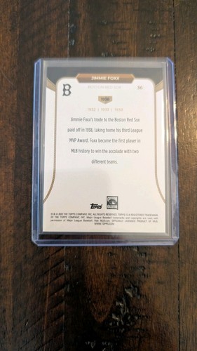 2025 Welcome To The Club "3xMVP" Jimmie Foxx /99 Green Stardust Foil #35 MVP - Picture 2 of 2