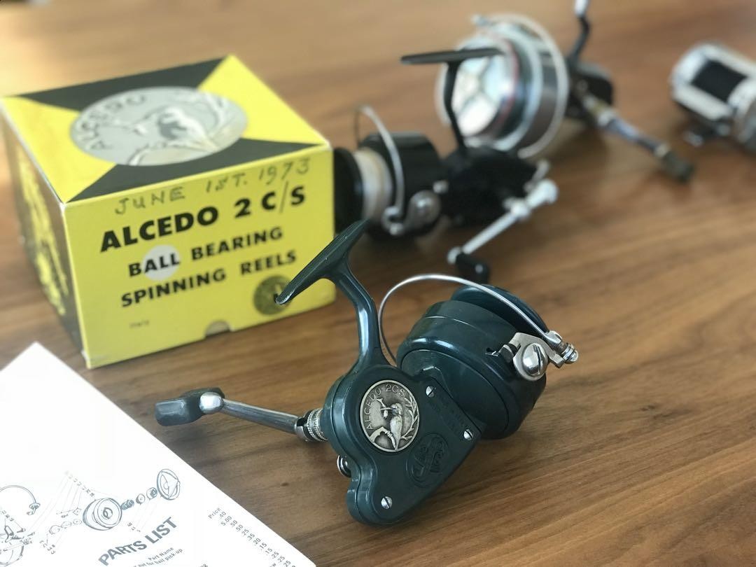 Rare Alcedo ALCEDO 2C/S spinning reel sold in 1973 Made in