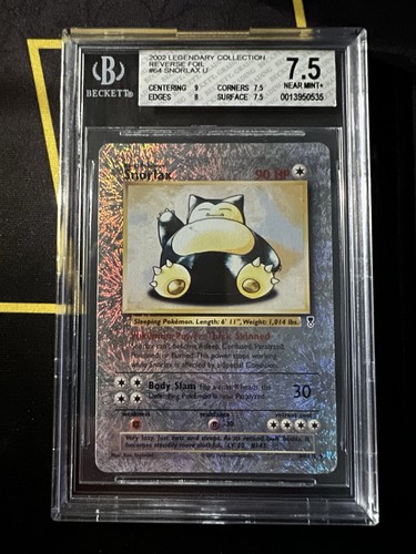 Legendary Collection Reverse Holo Snorlax BGS 7.5 - Picture 1 of 2
