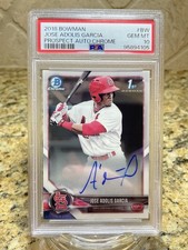 2018 Bowman - Chrome Prospect Autographs Adolis Garcia #CPA-BW (AU, RC)