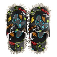 Microfiber Cleaning Slippers Gamepad Washable Mop Shoes Slipper for Men/Women...