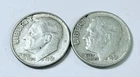 New Listing1961 Roosevelt Dimes, 90% Silver Lot Of 2 Circulated Coins Free Shipping #8715