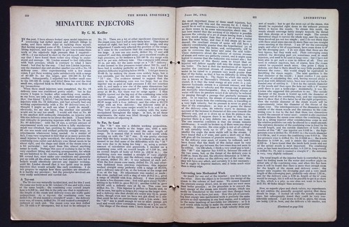 The Model Engineer : Miniature Injectors - Vol. 84 No. 2094, Jun 26, 1941 - Picture 7 of 8