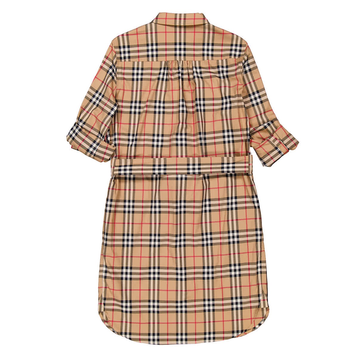Burberry Vintage Check Tie-Waist Shirt Dress | eBay