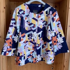 MARINA RINALDI ausgefallene Blazer-Jacke XXL/48 (MR 25)  buntes Grafikmuster TOP
