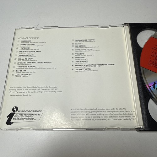 Shirley Bassey Live! Compact Disc CD 2 Disc - Picture 4 of 7