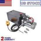 Black Hydraulic Power Unit for Dump Trailers, Lift Truck 10L / 10Quart / 2.5 Gal