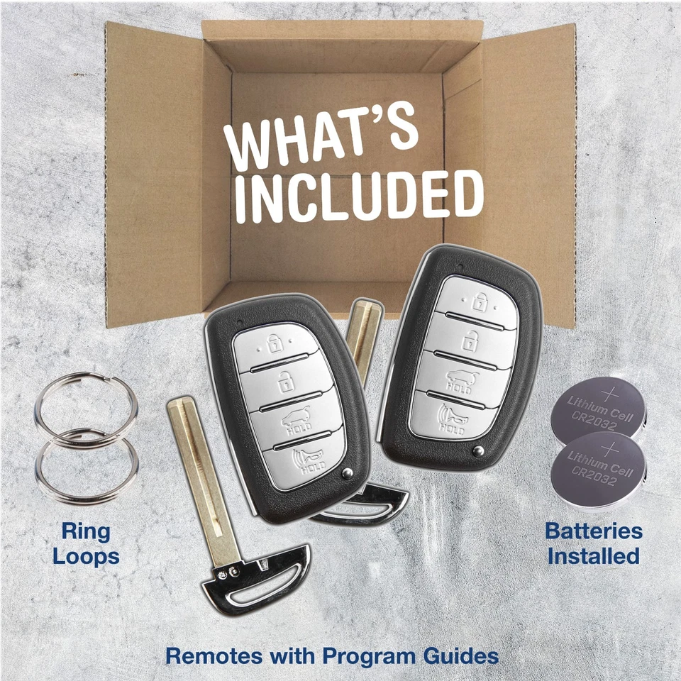 2 Key Fob Remote for 2018-2019 Hyundai Tucson (TQ8-FOB-4F11, 95440-D3110) Foto 2 de 4