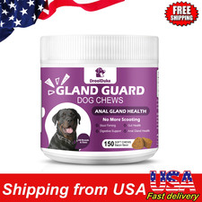 Anal Gland Support  Pumpkin Supplement for Dogs No Scoot 150 Soft Chews