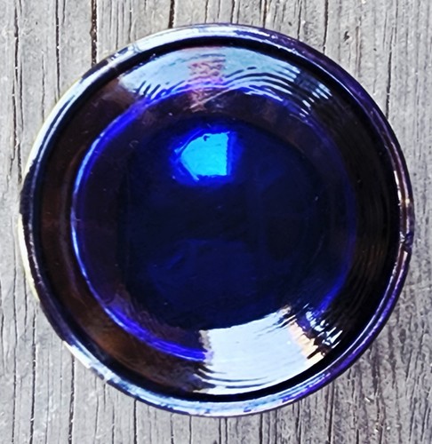 FENTON KARNEVAL GLAS TEN MUMS BLAU BECHER - Bild 5 von 10