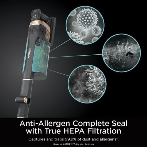 Shark Stratos IZ840H Cordless Vac Stick Vacuum, Rose Gold - Picture 5 of 10