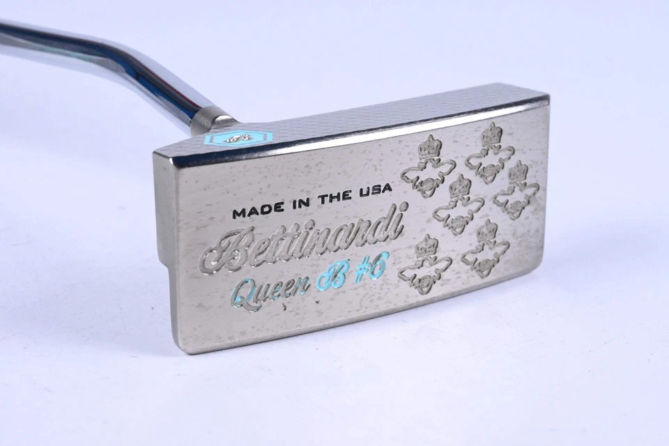 Left Hand Bettinardi Queen Bee Series Silver/Tiffany Blue #6 Putter / 34 Inch - Image 2 of 4