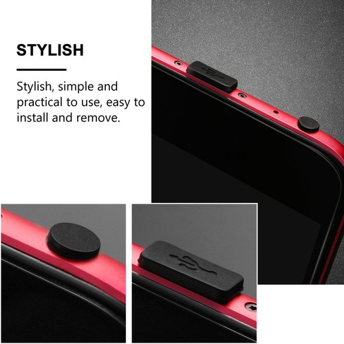 12 Pairs Mobile Dust Plugs Type C Headphone Jack Protective Port Cover - 第 7/12 張圖片