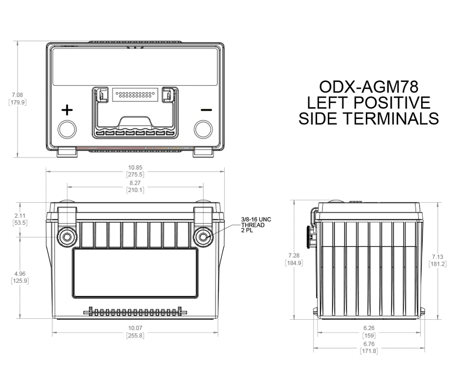 Аккумулятор Odyssey Auto/Truck Extreme AGM (78-PC1500) - Изображение 2 из 4