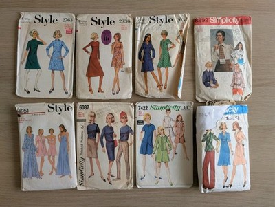 Konvolut Schnittmuster für Damen Woman Style Simplicity Kleider 
