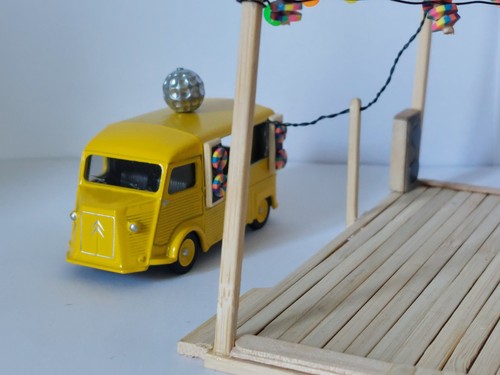 " Les Séries Spéciales" Citroen Hy Discomobile " La Guinguette" Base Norev 1/60 - Picture 10 of 17