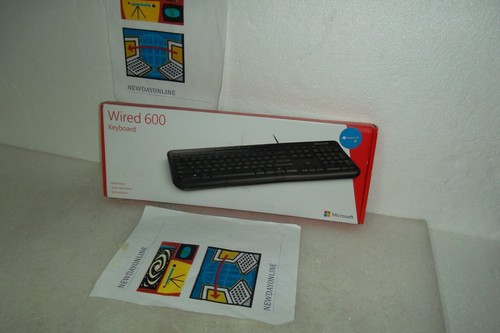 Microsoft Wired Keyboard 600 USB Spill Resistant 1636 ANB-00001 1576 Genuine NEW - Picture 1 of 6