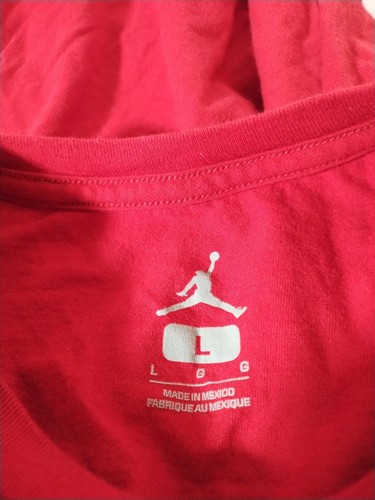Nike Air Jordan Boys Jumpman Tee Shirt Sz L Red Cotton Crew Neck - Picture 3 of 11