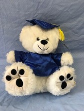 Stuffed White Graduation Teddy Bear