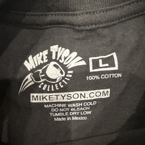 Mike Tyson Iron Mike Hall of Fame T-Shirt Men's Large Black Short Sleeve - Picture 2 of 5