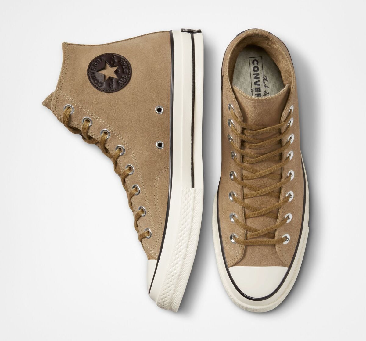 Converse US M10.5/W12.5 Chuck 70 Hi Sand Dune/Egret/Black Converse US M10.5/W12.5 Chuck 70 Hi Sand Dune/Egret/Black