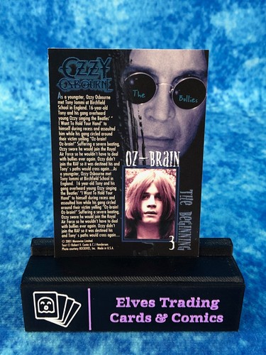 Ozzy Osbourne SINGLE Non-Sport Trading card by Monowise Limited / Neca - 2001 - Picture 8 of 118