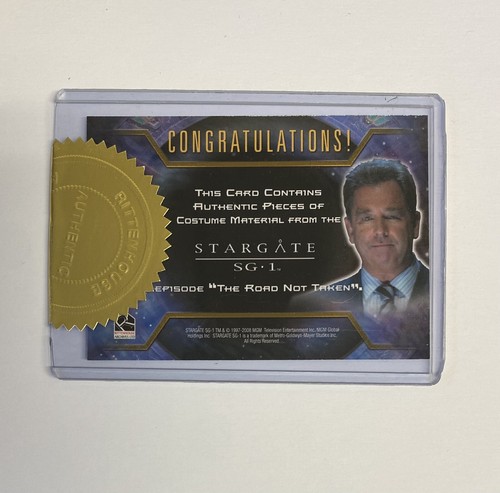 Stargate SG-1 Season 10 Dual Relic Sealed Case Topper Costume President Landry - Picture 2 of 2